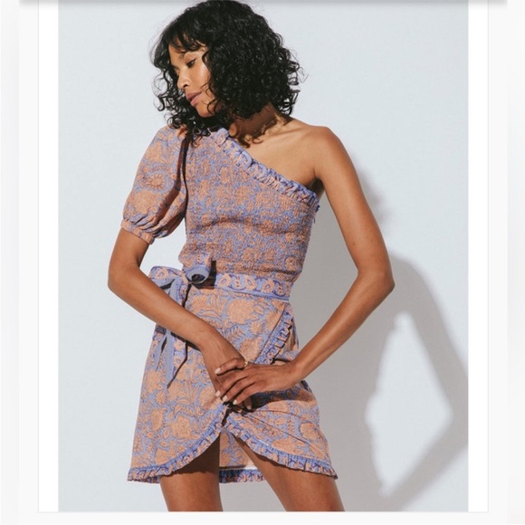 Cleobella Dresses & Skirts - NWT Cleobella Cassidy Mini dress Purple Vine Multi  XS Beautiful!!!